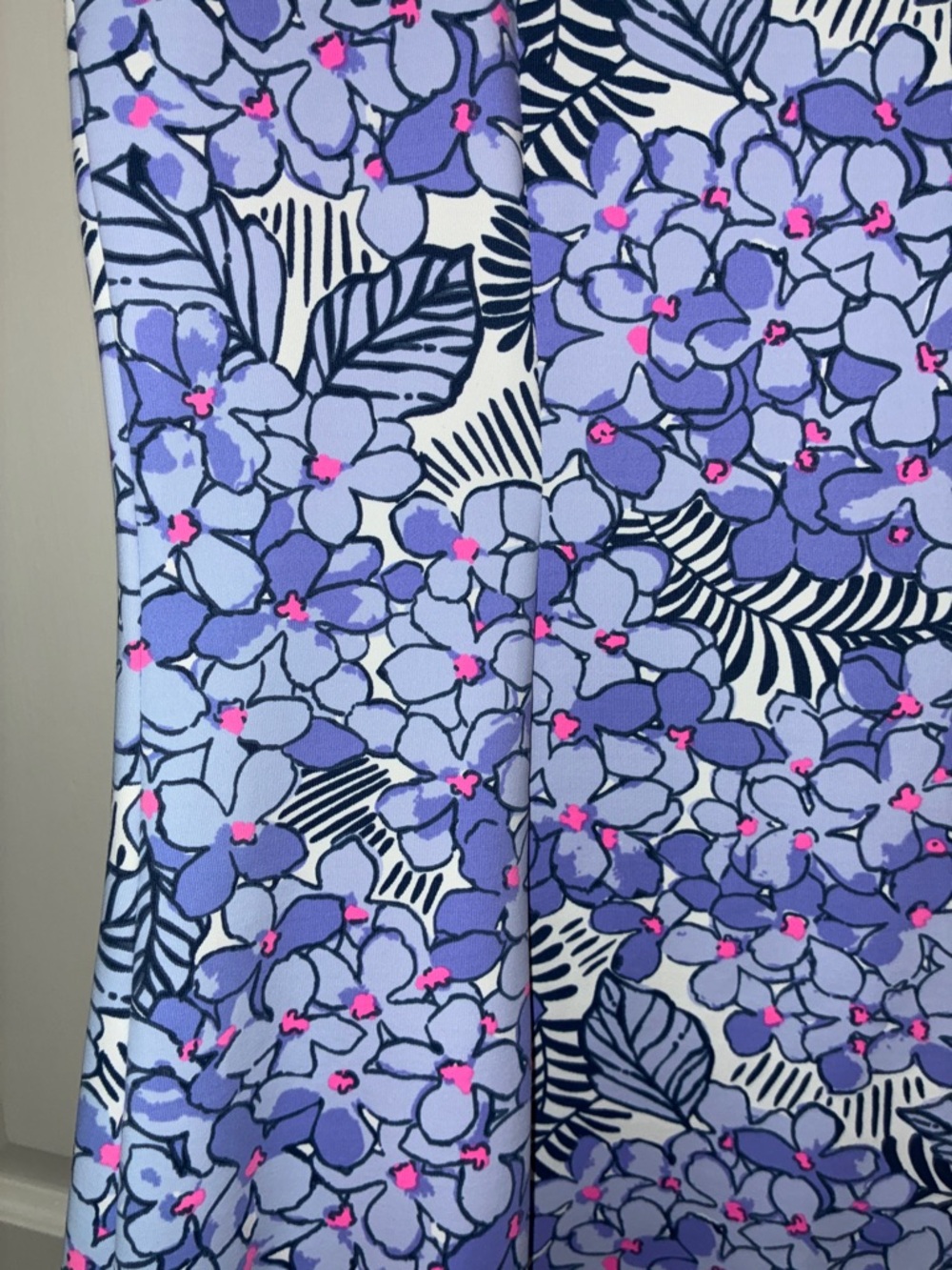 MAHI GOLD Lavender-Blue Floral Sleeveless Shift Dress Sz L - Picture 4 of 12